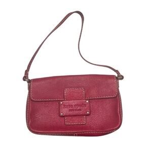 Kate Spade small red leather shoulder bag purse.